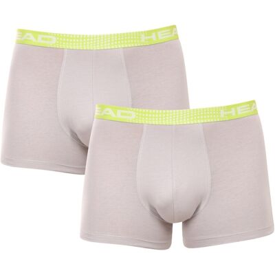HEAD 2PACK pánské boxerky šedé (701221813 002) M HEAD 2PACK pánské boxerky šedé (701221813 002) M