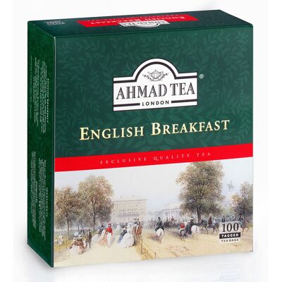 Ahmad Tea English Breakfast porcovaný čaj 100 x 2 g Ahmad Tea English Breakfast porcovaný čaj 100 x 2 g
