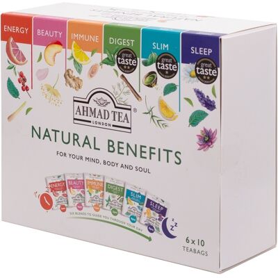 Ahmad Tea Natural Benefits Selection porcovaný čaj 60x2 g Ahmad Tea Natural Benefits Selection porcovaný čaj 60x2 g