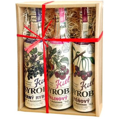 Dárkové balení Kitl Syrob Višně, Maliny, Černý Rybíz - Ovocné sirupy Dárkové balení Kitl Syrob Višně, Maliny, Černý Rybíz - Ovocné sirupy