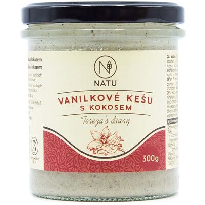 Natu Vanilkové kešu s kokosom - Ořechové máslo Natu Vanilkové kešu s kokosom - Ořechové máslo