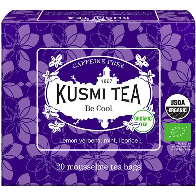 Bylinný čaj Be Cool Kusmi Tea - Bio, Bez Kofeinu, 20 Sáčků Bylinný čaj Be Cool Kusmi Tea - Bio, Bez Kofeinu, 20 Sáčků