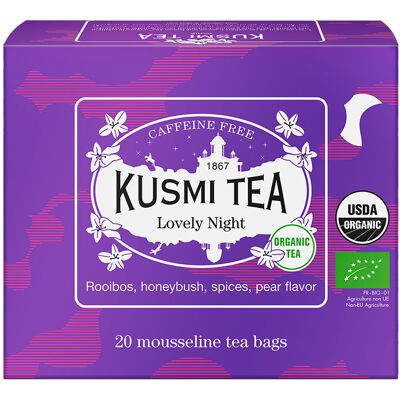 Kusmi Tea Bio Lovely Night Bylinný Čaj - Uvolňující & Ekologický Kusmi Tea Bio Lovely Night Bylinný Čaj - Uvolňující & Ekologický