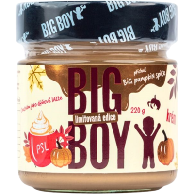 BIG BOY Big Pumpkin spice - Arašídový krém s příchutí dýňového koření - 220g BIG BOY Big Pumpkin spice - Arašídový krém s příchutí dýňového koření - 220g