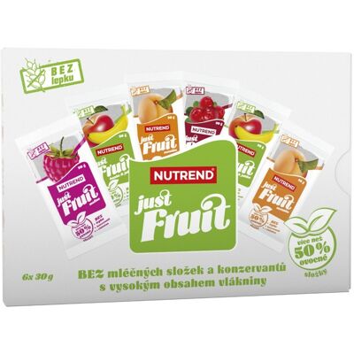 Nutrend Just Fruit mix příchutí dárkové balení 6x30 g Nutrend Just Fruit mix příchutí dárkové balení 6x30 g