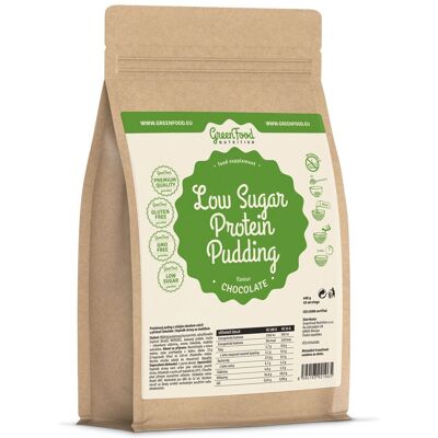 GreenFood Nutrition Low Sugar Protein Pudding čokoláda 400 g GreenFood Nutrition Low Sugar Protein Pudding čokoláda 400 g