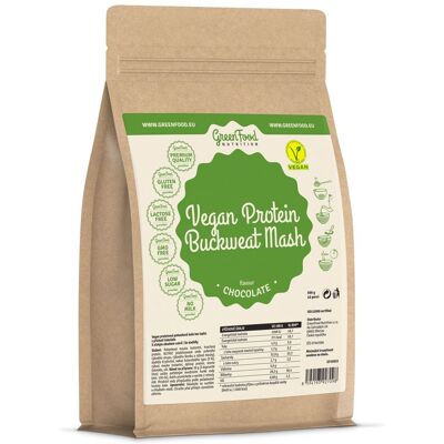 GreenFood Nutrition Vegan Proteinová pohanková kaše čokoláda 500 g GreenFood Nutrition Vegan Proteinová pohanková kaše čokoláda 500 g