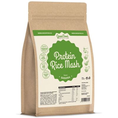 GreenFood Nutrition - Rice Mash - Banán - Protein Mash GreenFood Nutrition - Rice Mash - Banán - Protein Mash