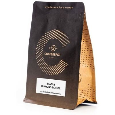 Coffeespot Brazílie Diamond Santos zrnková káva 250 g Coffeespot Brazílie Diamond Santos zrnková káva 250 g