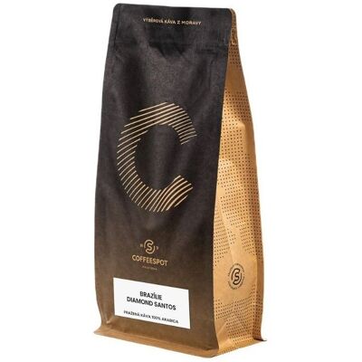 Coffeespot Brazílie Diamond Santos zrnková káva 1000 g Coffeespot Brazílie Diamond Santos zrnková káva 1000 g