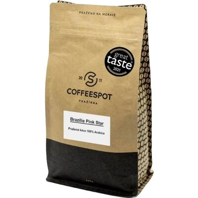 Coffeespot Brazílie Pink Star Scr. 19 zrnková káva 500 g Coffeespot Brazílie Pink Star Scr. 19 zrnková káva 500 g