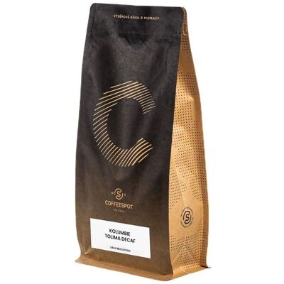 Coffeespot Kolumbie Tolima Decaf zrnková káva 1000 g Coffeespot Kolumbie Tolima Decaf zrnková káva 1000 g