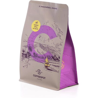 Coffeespot Indonésie Aceh Gayo Washed Wet Hulled zrnková káva 250 g Coffeespot Indonésie Aceh Gayo Washed Wet Hulled zrnková káva 250 g