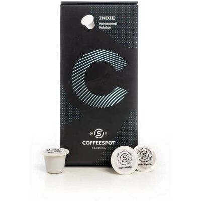 Coffeespot India Monsooned Malabar Espresso kávové kapsle 10x5,6 g Coffeespot India Monsooned Malabar Espresso kávové kapsle 10x5,6 g