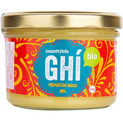 Country Life Přepuštěné máslo Ghí BIO 220 ml Country Life Přepuštěné máslo Ghí BIO 220 ml