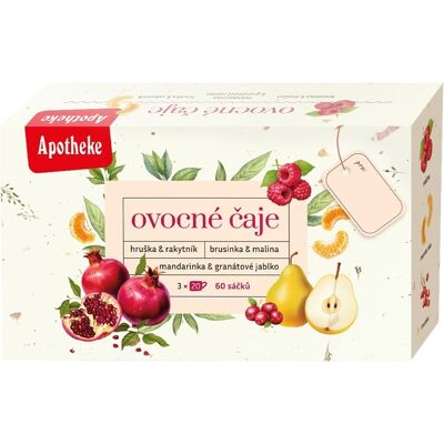 Apotheke Ovocné čaje Mix 60 sáčků Apotheke Ovocné čaje Mix 60 sáčků