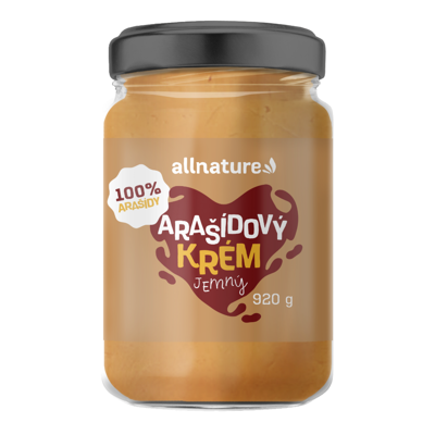 Allnature Arašídový krém jemný 920 g Allnature Arašídový krém jemný 920 g