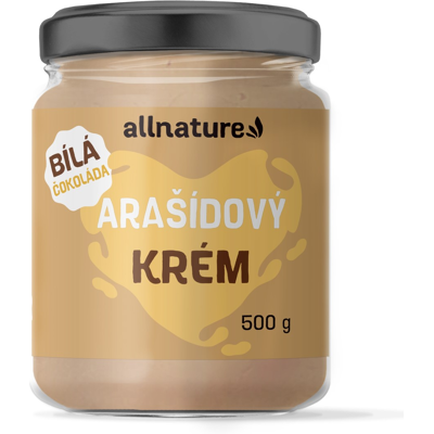 Allnature Arašídový krém bílá čokoláda 500 g Allnature Arašídový krém bílá čokoláda 500 g