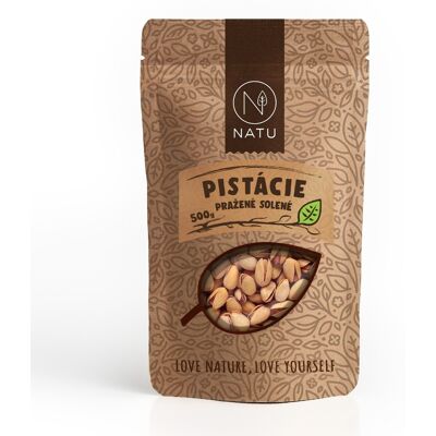 NATU Pistácie pražené solené 500 g NATU Pistácie pražené solené 500 g