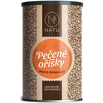 NATU Pečené oříšky s medem a solí 500 g NATU Pečené oříšky s medem a solí 500 g