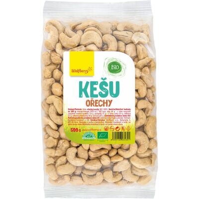 Wolfberry Kešu ořechy - Bio, Křupavé, 500g Wolfberry Kešu ořechy - Bio, Křupavé, 500g