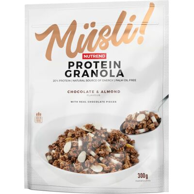 Nutrend Musli! Protein Granola čokoláda + mandle 300 g Nutrend Musli! Protein Granola čokoláda + mandle 300 g