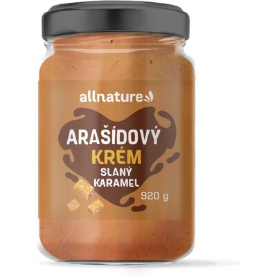 Allnature Arašídový krém slaný karamel 920 g Allnature Arašídový krém slaný karamel 920 g