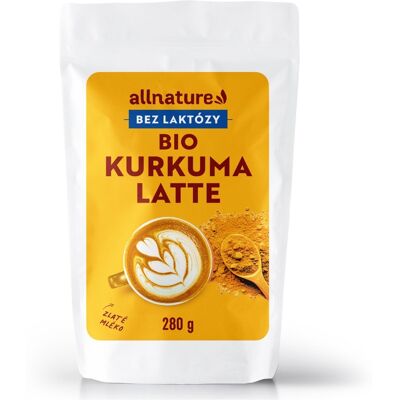 Allnature Kurkuma latte bez laktózy BIO 280 g Allnature Kurkuma latte bez laktózy BIO 280 g