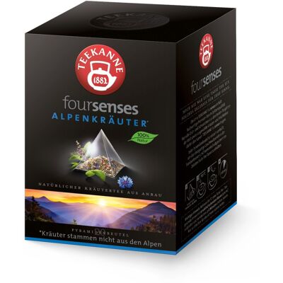 Teekanne Foursenses Alpenkräuter porcovaný čaj 20x2 g Teekanne Foursenses Alpenkräuter porcovaný čaj 20x2 g