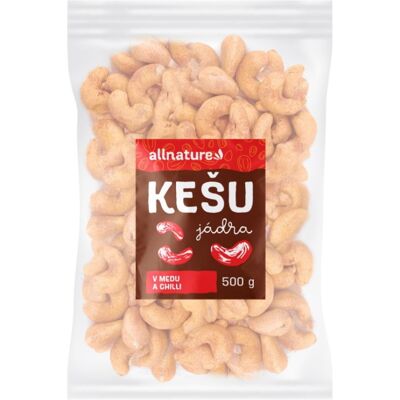 Allnature Kešu v medu a chilli 500 g Allnature Kešu v medu a chilli 500 g