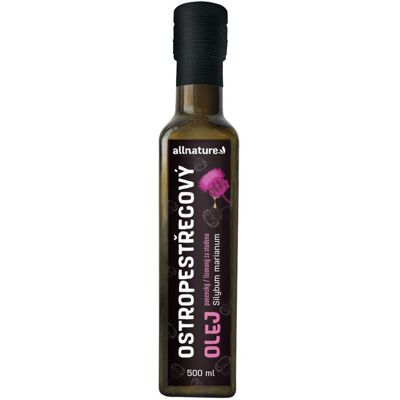 Allnature Ostropestřecový olej 500 ml Allnature Ostropestřecový olej 500 ml