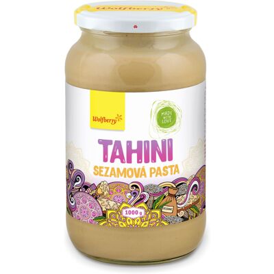 Wolfberry Tahini - 1000 g Čistá sezamová pasta veganská přirozená Wolfberry Tahini - 1000 g Čistá sezamová pasta veganská přirozená