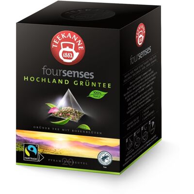 Teekanne Foursenses Hochland Grüntee porcovaný čaj 20x2 g Teekanne Foursenses Hochland Grüntee porcovaný čaj 20x2 g