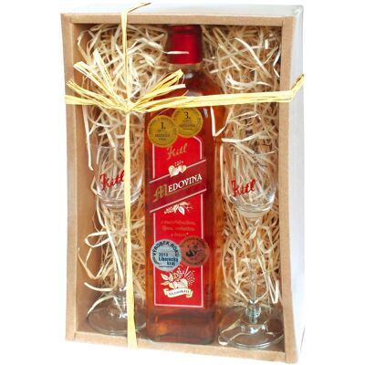 Kitl Medovina 500ml + 2 skleničky - Dárkové balení Kitl Medovina 500ml + 2 skleničky - Dárkové balení