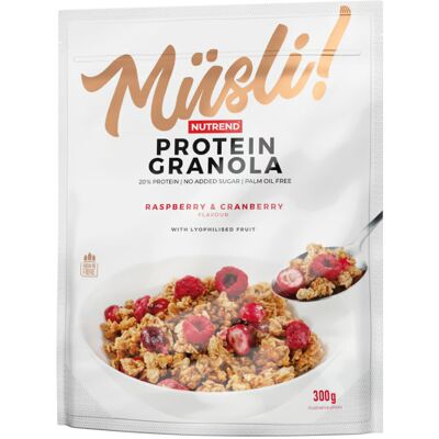 Nutrend Musli! Protein Granola raspberry + cranberry 300 g Nutrend Musli! Protein Granola raspberry + cranberry 300 g