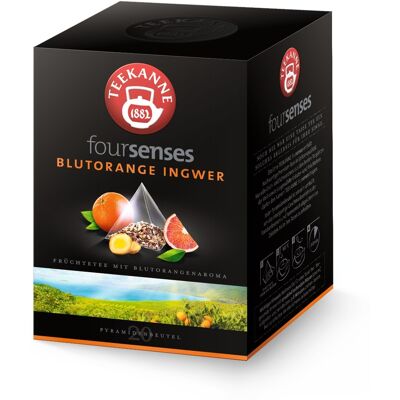 Teekanne Foursenses Blutorange Ingwer porcovaný čaj 20x2,5 g Teekanne Foursenses Blutorange Ingwer porcovaný čaj 20x2,5 g