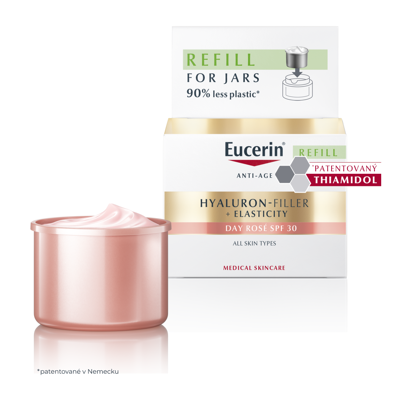 Eucerin Hyaluron-Filler + Elasticity Rosé SPF30 denní krém 50 ml náhradní náplň Eucerin Hyaluron-Filler + Elasticity Rosé SPF30 denní krém 50 ml náhradní náplň