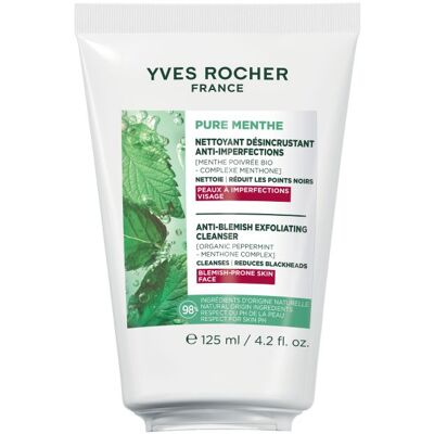 Yves Rocher Pure Menthe Čisticí gel s jemným peelingem 125 ml Yves Rocher Pure Menthe Čisticí gel s jemným peelingem 125 ml