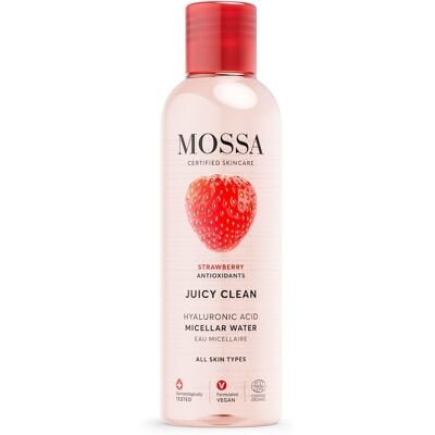 Mossa Cosmetics Vodní micela s jahodami a hyaluronem - Vodní micela Mossa Cosmetics Vodní micela s jahodami a hyaluronem - Vodní micela