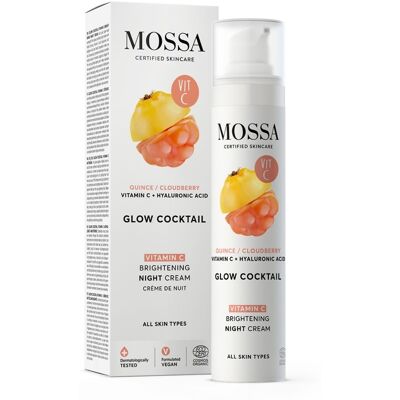 Mossa Glow Cocktail noční krém s vitamínem C 50 ml Mossa Glow Cocktail noční krém s vitamínem C 50 ml