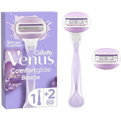 Gillette Venus ComfortGlide Breeze dámský holicí strojek 1 ks + 2 hlavice Gillette Venus ComfortGlide Breeze dámský holicí strojek 1 ks + 2 hlavice
