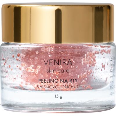 Venira Lip Scrub - Kysele třešeň - 15 ml - Odstraňuje odumřelé buňky a hydratuje Venira Lip Scrub - Kysele třešeň - 15 ml - Odstraňuje odumřelé buňky a hydratuje