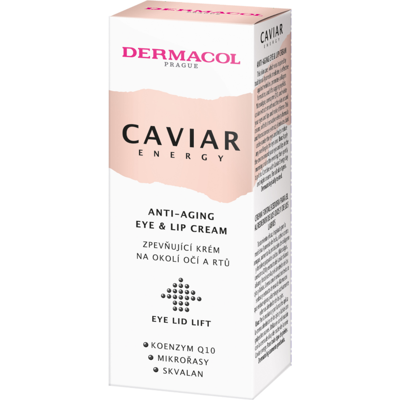 Dermacol Caviar Energy Anti-vrásková Krém pro Oči a Rty - Protiv Stárnutí Dermacol Caviar Energy Anti-vrásková Krém pro Oči a Rty - Protiv Stárnutí