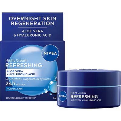 Nivea Hydratační noční krém pro normální pleť 50 ml Nivea Hydratační noční krém pro normální pleť 50 ml