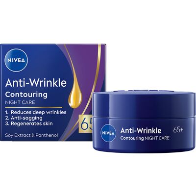 Nivea Anti-Wrinkle 65+ noční krém pro zlepšení kontur 50 ml Nivea Anti-Wrinkle 65+ noční krém pro zlepšení kontur 50 ml