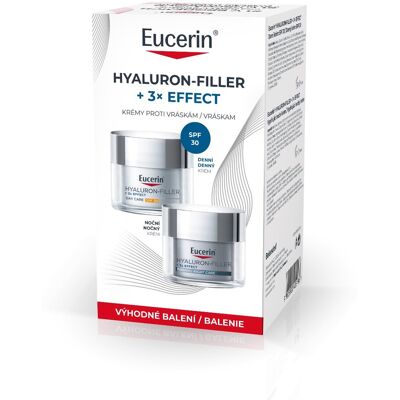 Eucerin Hyaluron-Filler + 3x Effect denní a noční krém 2x50 ml Eucerin Hyaluron-Filler + 3x Effect denní a noční krém 2x50 ml