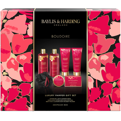 Baylis & Harding Boudoire Dárková sada péče o tělo Třešňový květ 7 ks Baylis & Harding Boudoire Dárková sada péče o tělo Třešňový květ 7 ks