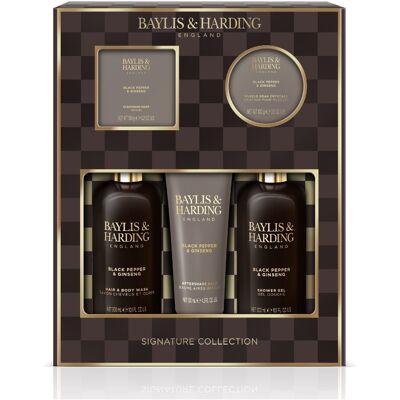 Baylis & Harding Pánská sada péče o tělo Černý pepř & Ženšen 5 ks Baylis & Harding Pánská sada péče o tělo Černý pepř & Ženšen 5 ks