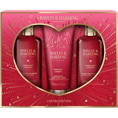 Baylis & Harding Sada péče o tělo Midnight Cherry 3 ks Baylis & Harding Sada péče o tělo Midnight Cherry 3 ks