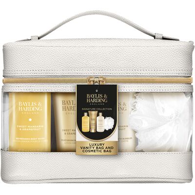 Baylis & Harding Sada péče o tělo v toaletní taštičce Mandarinka & Grapefruit 5 ks Baylis & Harding Sada péče o tělo v toaletní taštičce Mandarinka & Grapefruit 5 ks